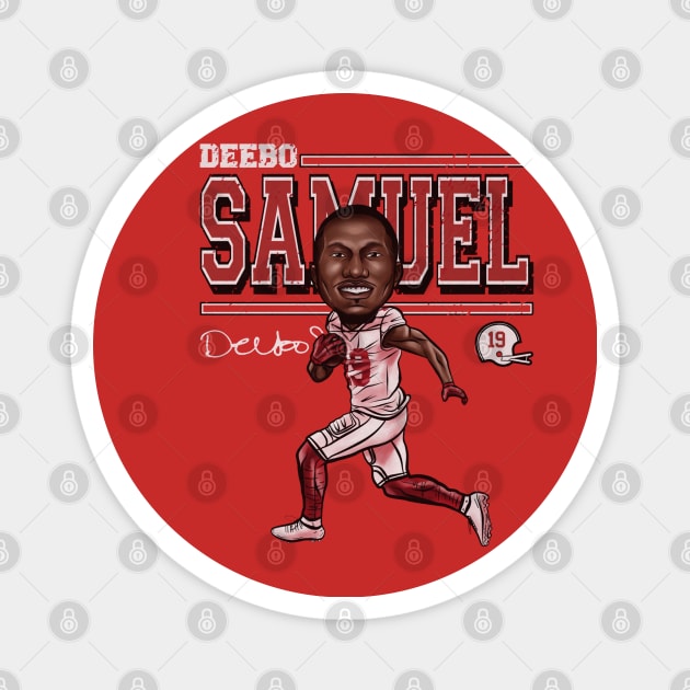 Deebo Samuel San Francisco Cartoon Magnet by Buya_Hamkac